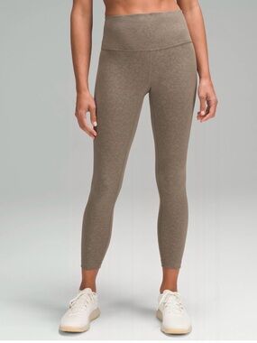 Lululemon Wunder Train High-Rise Tight – Textured Green/Brown – Size 4